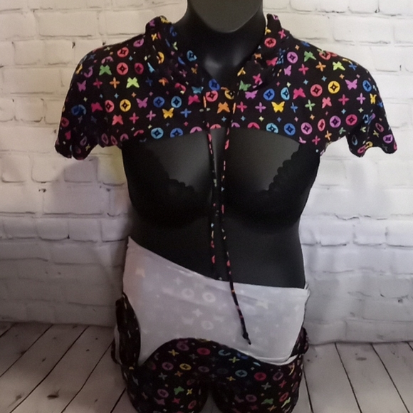 2 pc Crop Top Short Set - Picture 11 of 13